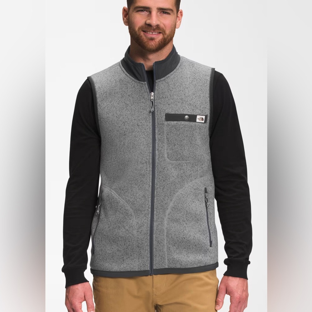 The North Face Men's Gordon Lyons Full Zip Fleece Vest Size Large